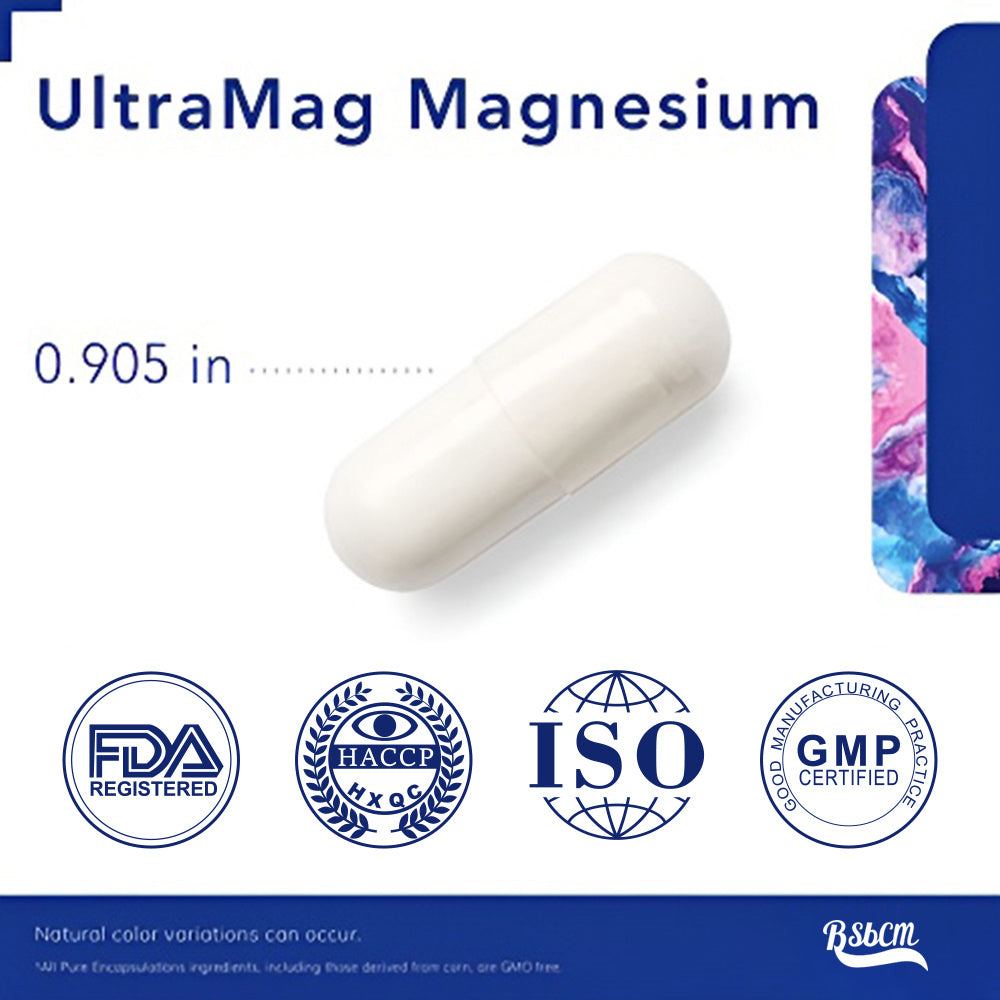 Encapsulations Magnesium Glycinate Supplement To Support Stress Relief, Sleep, Heart Health, Nerves, Muscles And Metabolism With Magnesium Glycinate 120 Capsules